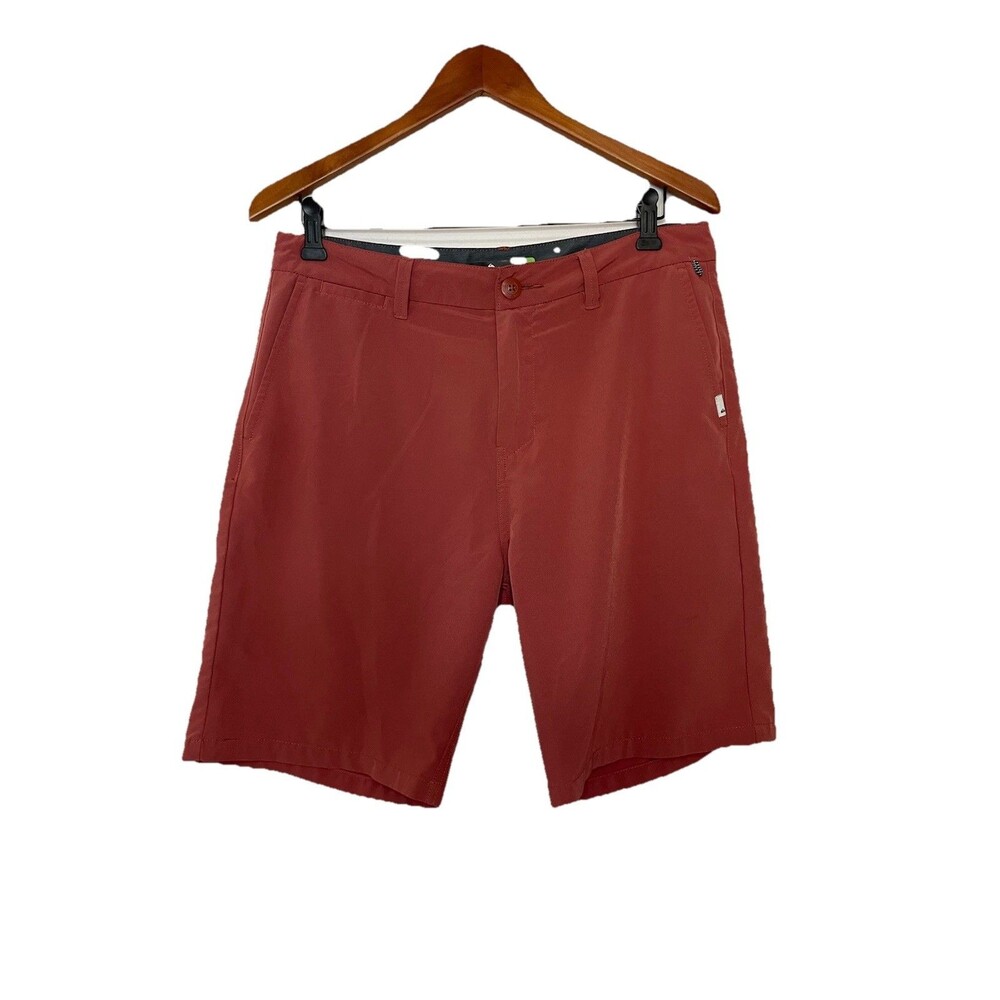 Quiksilver Men's Rust Red Hybrid Shorts